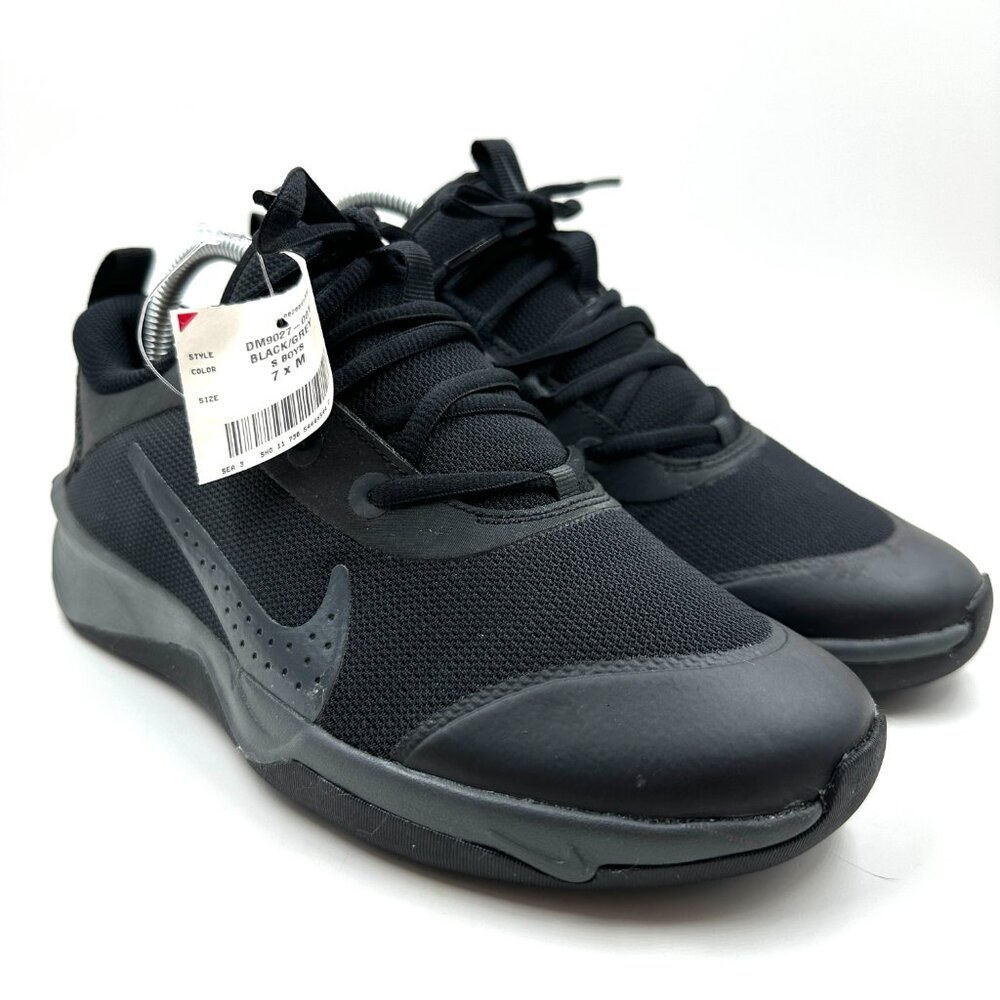 New Nike Youth Omni Multi-Court Athletic Shoes Black Big Kids Running Size 7y